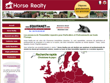 Tablet Screenshot of horse-realty.com